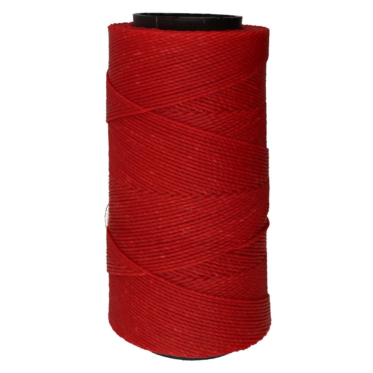 Cordon en polyester ciré 1mm rouge bobine fil pour micro macramé DIY