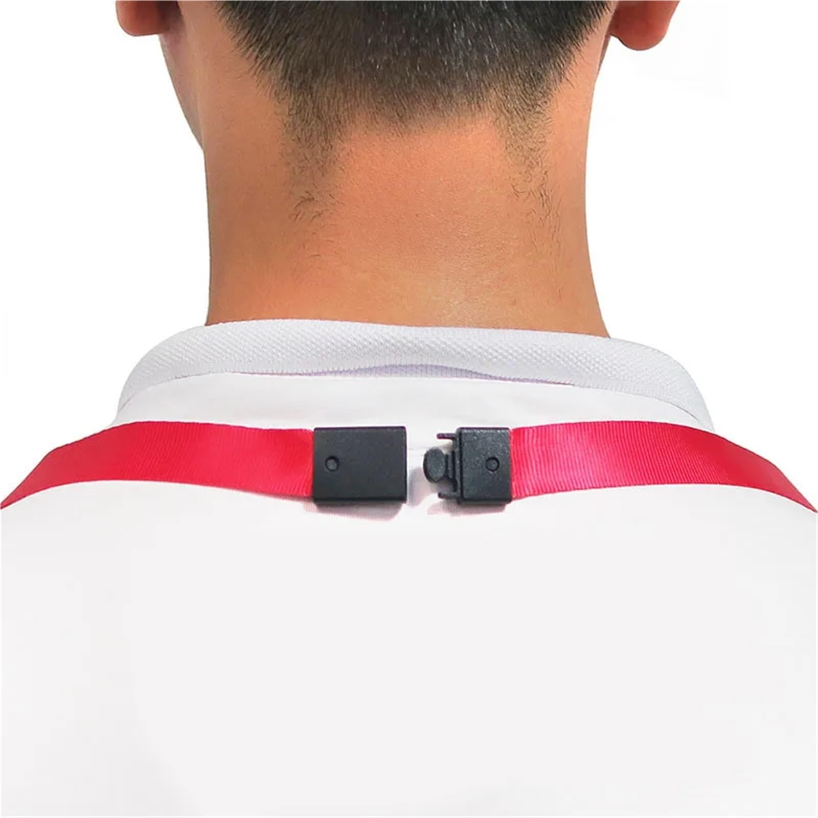 Lot de 100 porte-badges avec boucle de sécurité 1,5 cm de large pour porte-cartes, nom d'étudiant, adulte et enfant (vert)