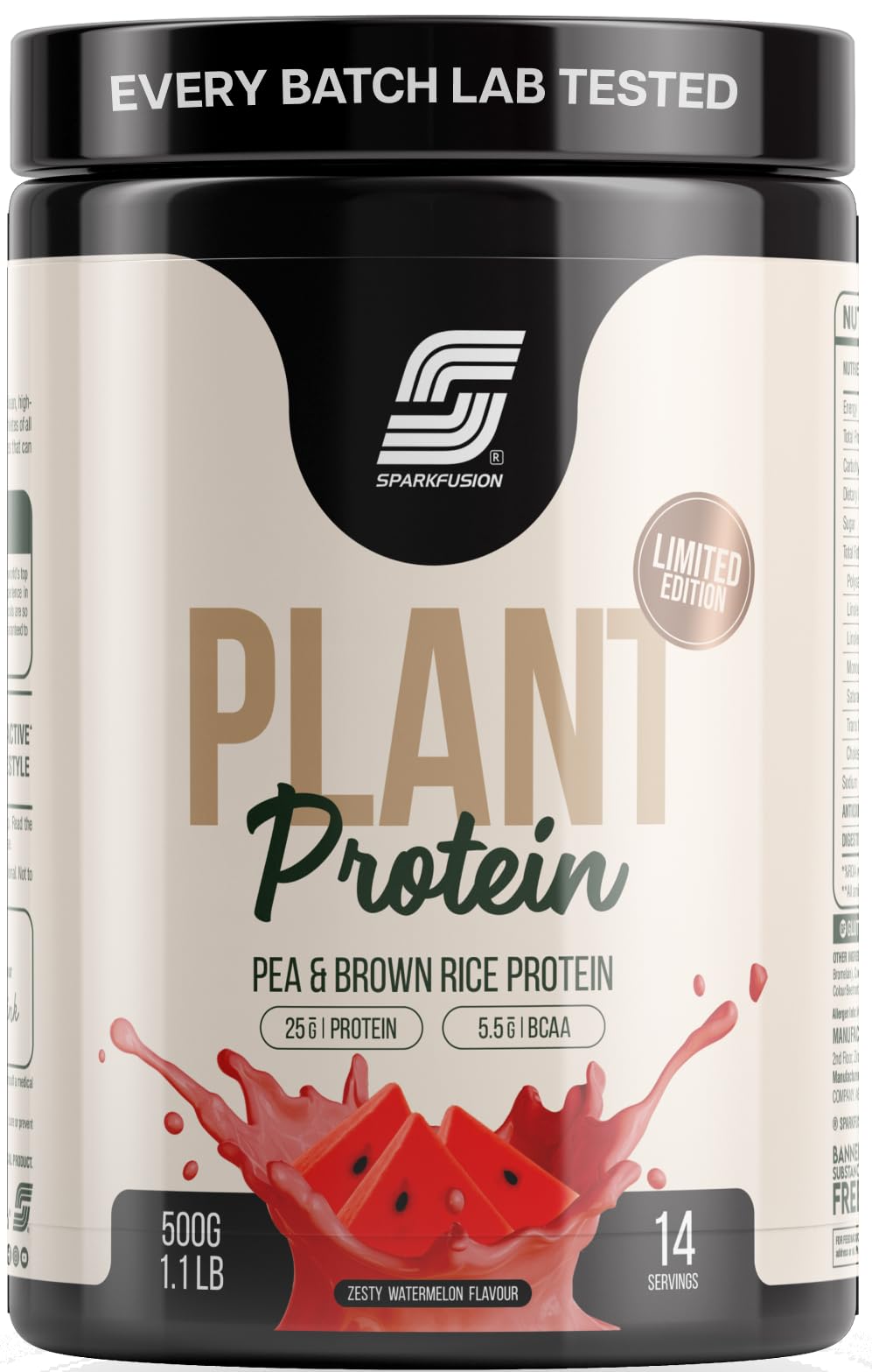 Sparkfusion Plant Protein Powder Isolated Pea & Brown Rice Protein | 25g Protein per Sachet | 5.5g BCAA | Vegan, Gluten Free & Sugar Free | Alphonso Mango Flavour | Pack of 10 Sachets — Amazon image 6