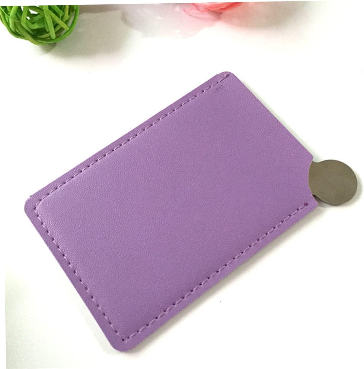 BESTYASH 9pcs Portable Stainless Steel Makeup Mirror High Definition Handheld Cosmetic Mirror Random Colors for Purse Pocket and Travel Use