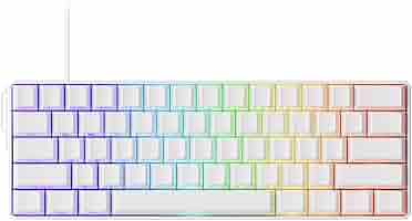 MONSGEEK FUN60 Ultra ホワイト FUN60 Ultra Magnetic Switch Keyboard - MonsGeek