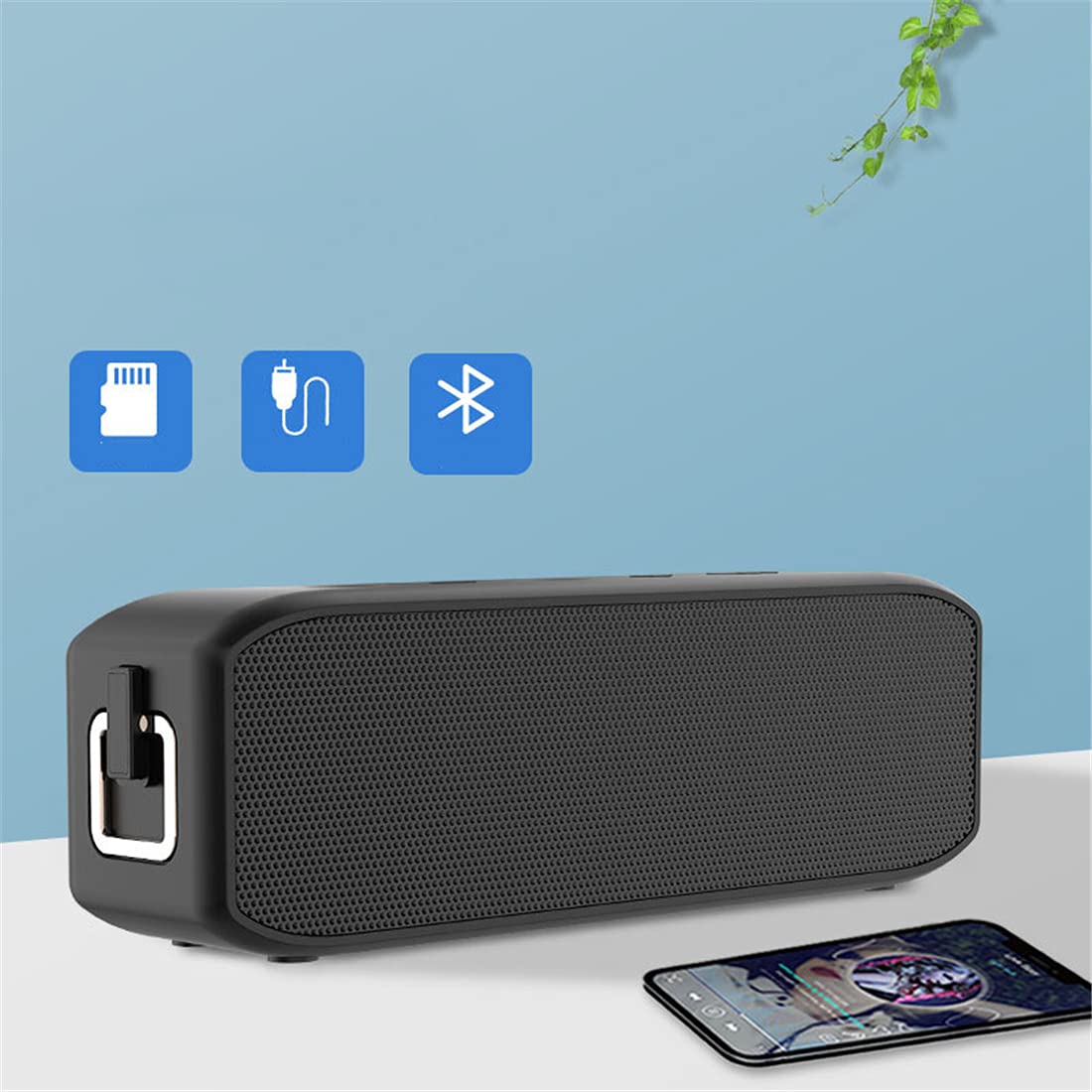 Altoparlante Bluetooth, Altoparlanti Wireless Portatili, Altoparlante Bluetooth Ad Alta Potenza da 20W, Altoparlante Wireless Impermeabile IPX7, per All'aperto, Campeggio,Rosso