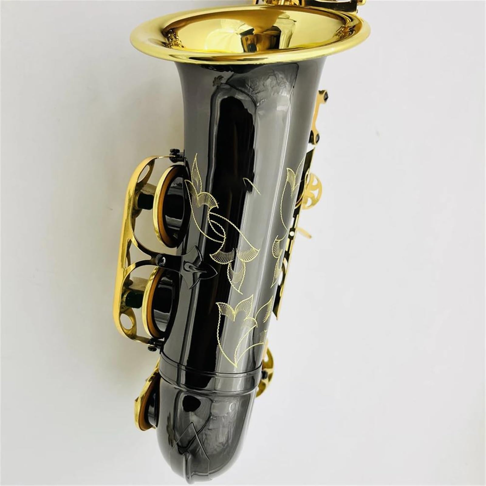 Saksofon Altowy Mosiądz Czarny Nikiel Złoto Eb Tune Sax Instrument Muzyczny Z Etui profesjonalny Saksofon (Color : Leather bag)