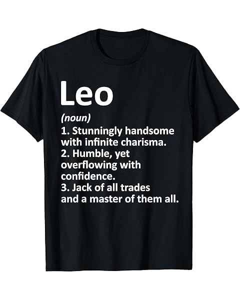 LEO Definition Personalized Name Funny Birthday Gift Idea T-Shirt