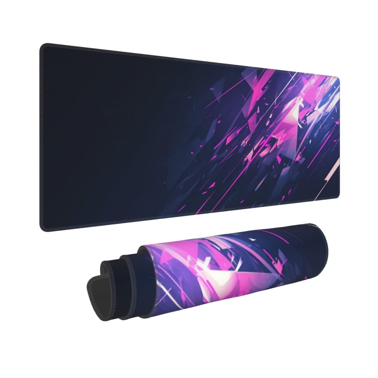 Podkładka pod mysz gwiaździste niebo XXL podkładka pod mysz 1000 x 500 x 3 mm fioletowa podkładka pod mysz z przeszytymi krawędziami antypoślizgowa podstawa i guma do dekoracji biura/biura domowego