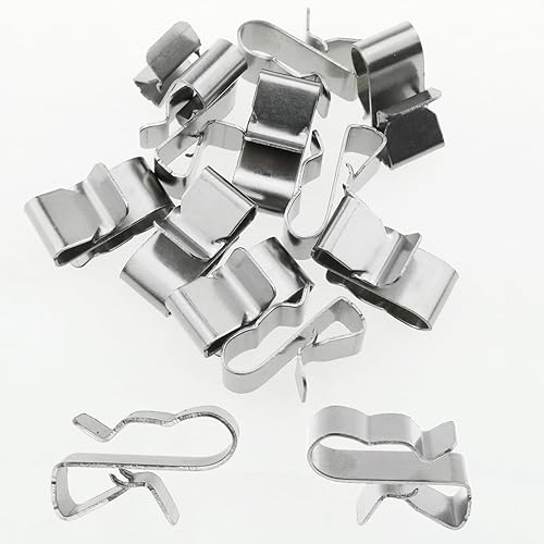 Miniatura 4 de 30 clips de alambre de acero inoxidable para marco de remolque de 0.886 in0.89 pulgadas, clips de cable de metal para panel solar, abrazaderas de