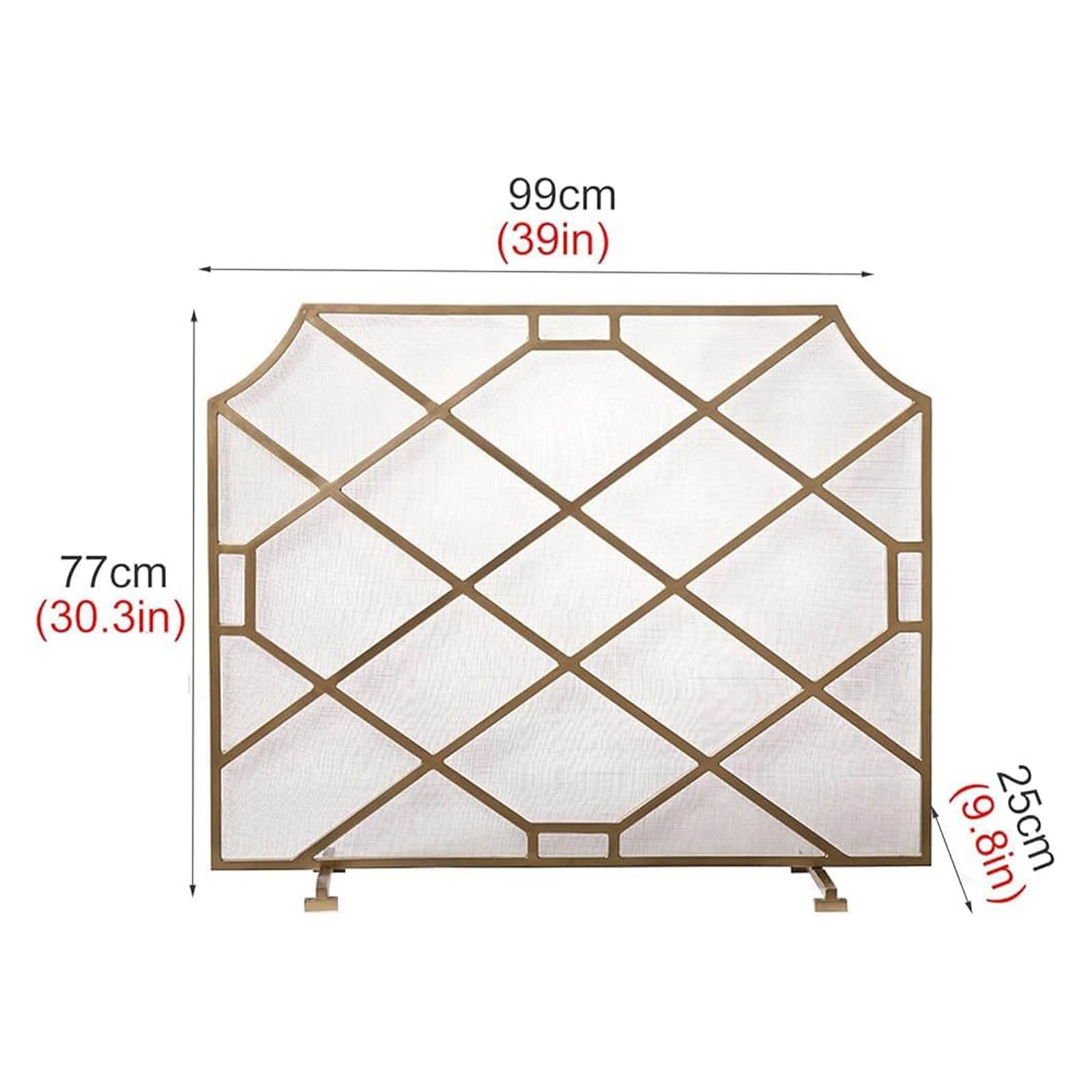 Salvachispas Chimenea Pantalla de Chimenea, Protector contra Chispas Independiente,Cubierta de Chimenea de Metal de Un Solo Panel, Malla Protectora Plana para Chimeneas/Estufas de Leña/Leños a Gas