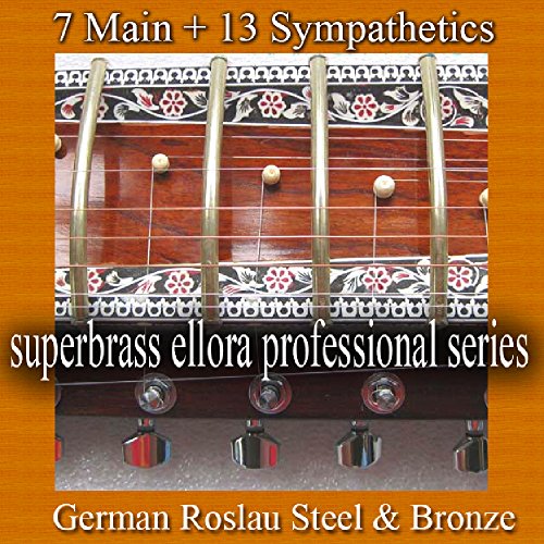 Set Completo Corde Per Sitar Ellora | 7 Corde Principali E Simpatiche Tarabh | Qualità Professionale Per Musicisti Esigenti
