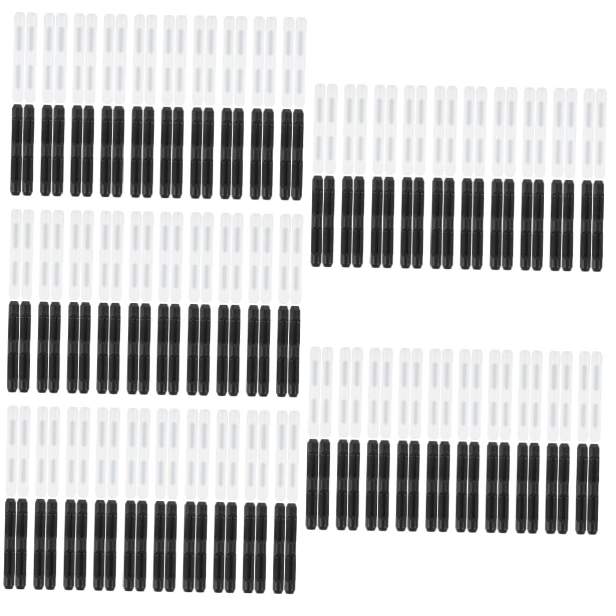 SOLUSTRE 100paare Brillen Ohrgriffe Brillenbezüge Für Sport Und Rutschfeste Brillenbeine Schwarz Und Transparent Komfortable Ohrpolster Für Optimalen