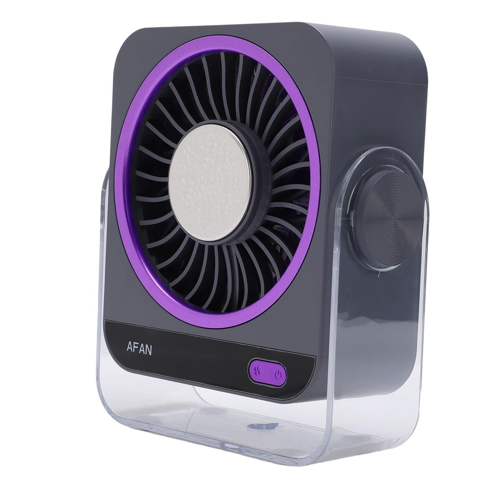Ventilador de Escritorio Portátil Semiconductor, Refrigeración por Hielo, Ventilador Silencioso Recargable por USB con 199 Velocidades para Camping, Oficina, Tamaño ABS 143x57x169mm (GRAY)