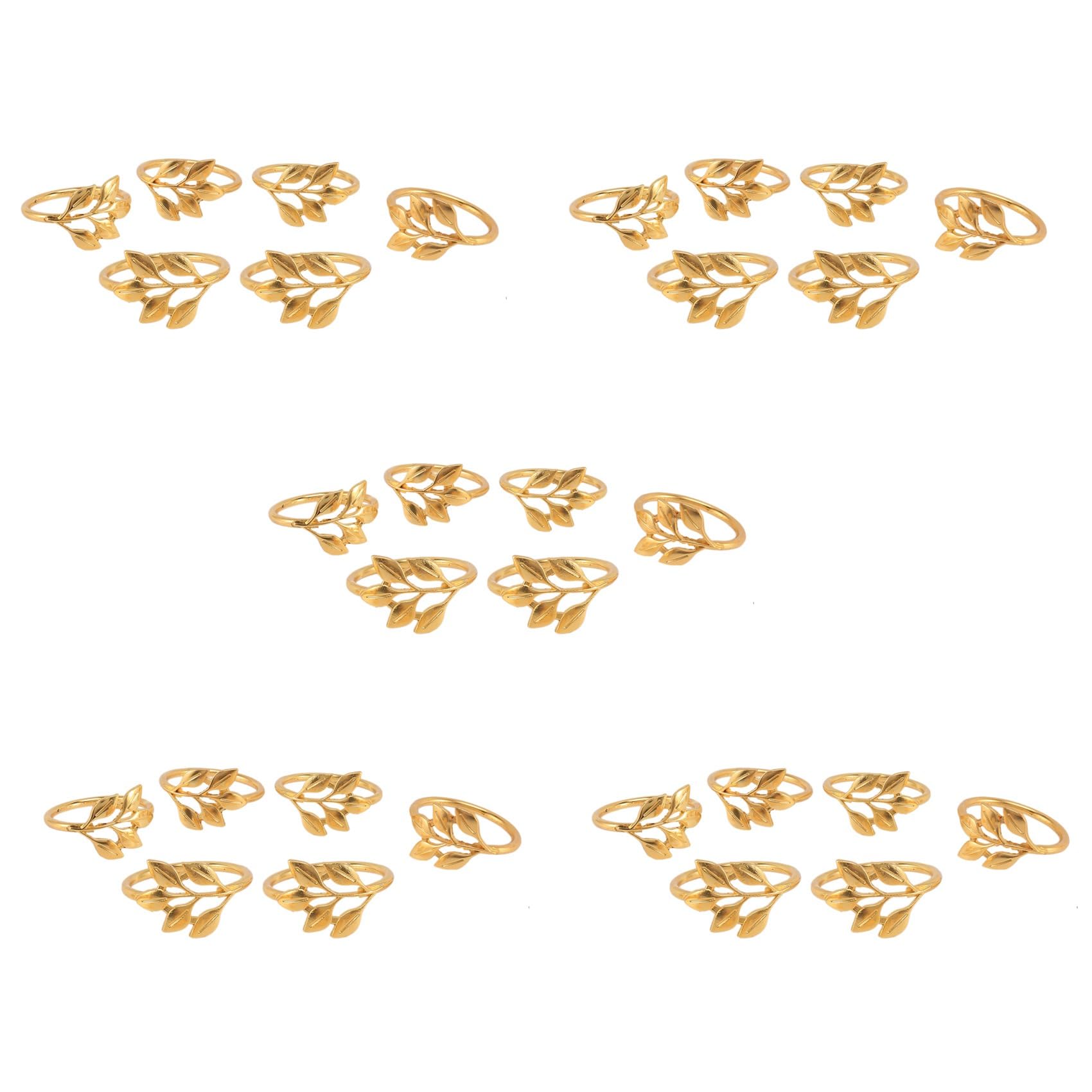 Hndhbfgrt 30Pcs Hotel Napkin Ring Napkin Holder Fall Leaves Napkin Buckle Christmas Wedding Party Napkin Circle Dinner Table