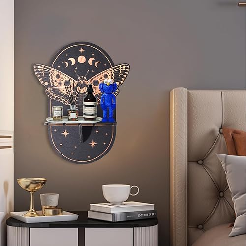 Miniatura 4 de Soporte para moldes de resina, diseño de polilla, portavelas para colgar en la pared, bandeja de fundición de resina epoxi UV 3D, molde de