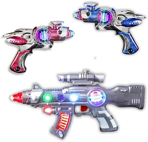 ArtCreativity Juego de pistola de juguete Spin Ball Blaster y Super Spinning Space Toy Gun 2 emocionantes juguetes con LED multicolor, efectos de disponible en Yaxa Colombia