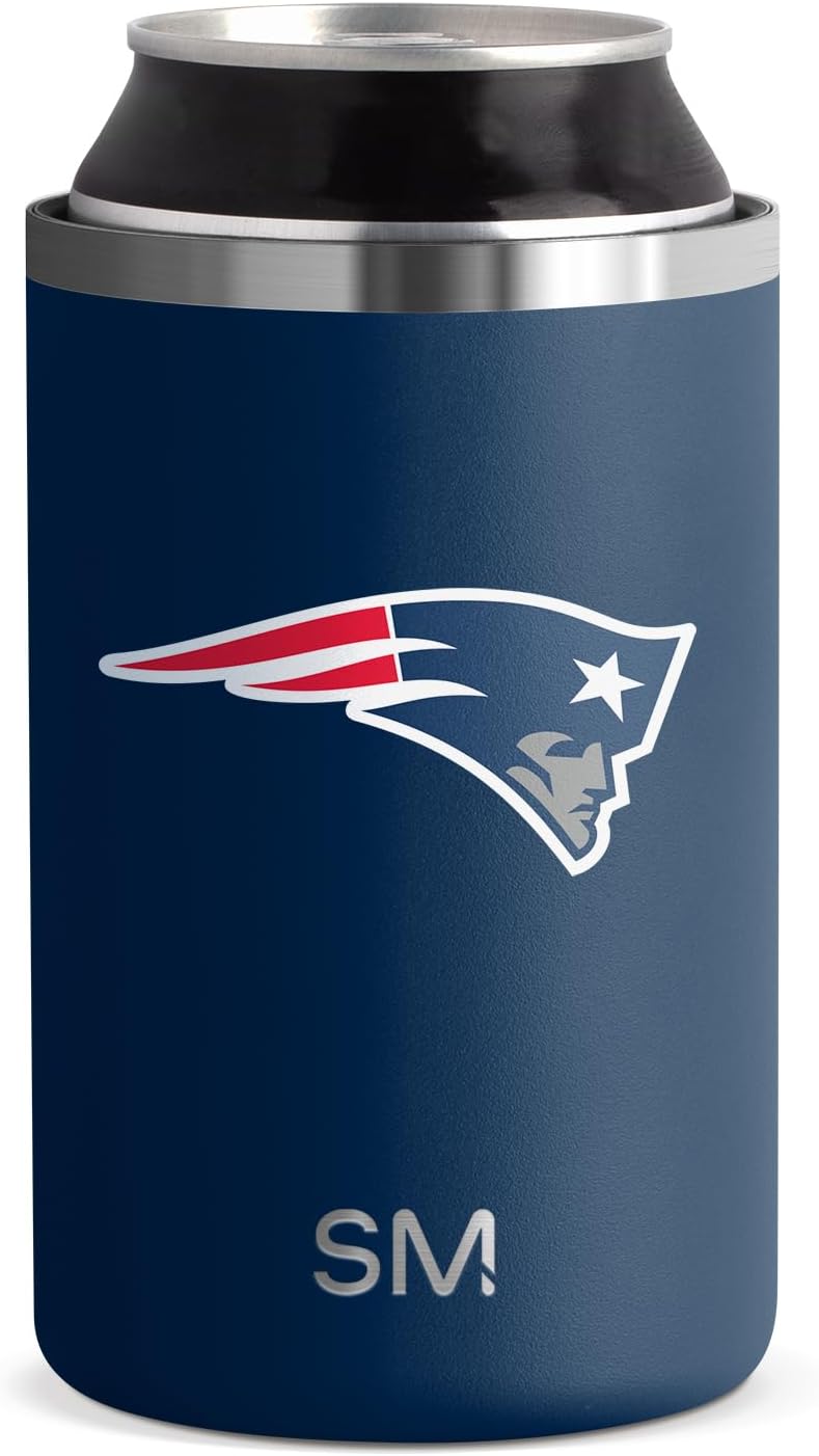 Simple Modern Officially Licensed NFL New England Patriots Gifts for Men, Women, Dads, Fathers Day | Insulated Ranger Can Cooler for Standard 12oz Cans - Beer, Seltzer, and Soda