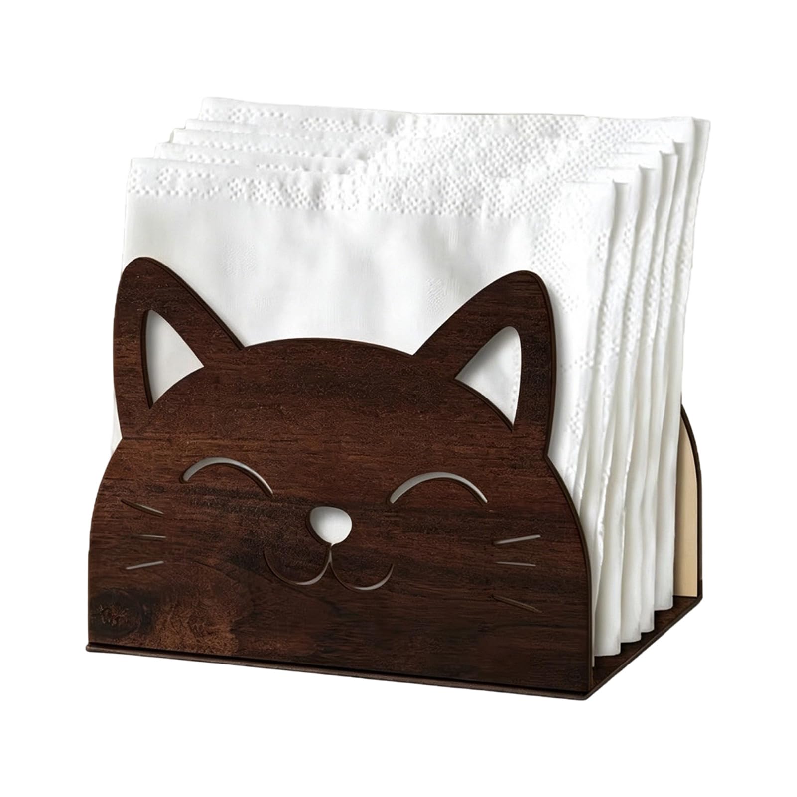 Zxfdsfdbnm Fascinating Animal Patterned Napkin Organizer in Wood Materials Restaurant Tissue Container Hollow Carved Tissue Holder for Tabletop Display Holiday Themed Box