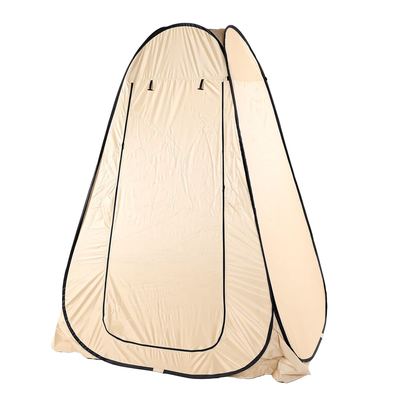 Naroote Tenda da Doccia per Esterni Tenda Fasciatoio Portatile Rivestita Nera per Campeggio con Tessuto Impermeabile 59,06x59,06x74,80 Pollici (Cachi)