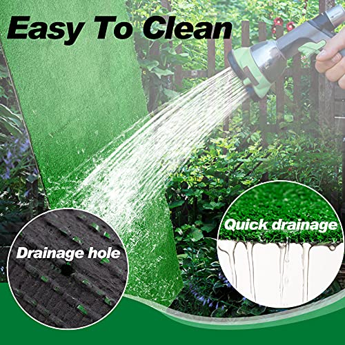 Artificial Grass, Dog Grass Mat Fake Grass Pee Pads for Dogs, Outdoor Potty Training Grass Rug, Artificial Turf Training Pads for Dogs with Drainage Holes Patio Faux Grass Decor(39.3x59.1in) - Thumbnail 5