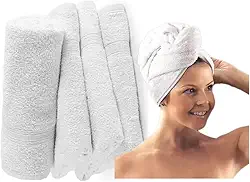 4 Toalha Rosto Salão Cabeleireiro Barbearia Gramatura 330g (Branco)