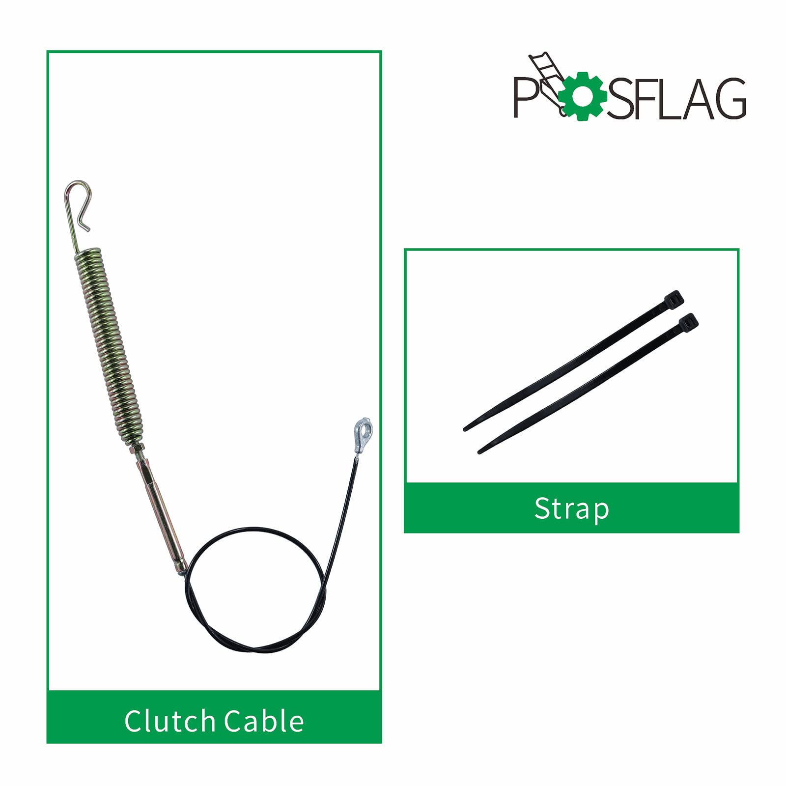 POSFLAG 2 Pack 06900438 Auger Cable Replaces Ariens 06900438 Cable, Ariens Part 06900438, Ariens Auger Cable, Ariens Snow Blower Parts for Ariens Compact Series and SNO-Tek Snowblowers