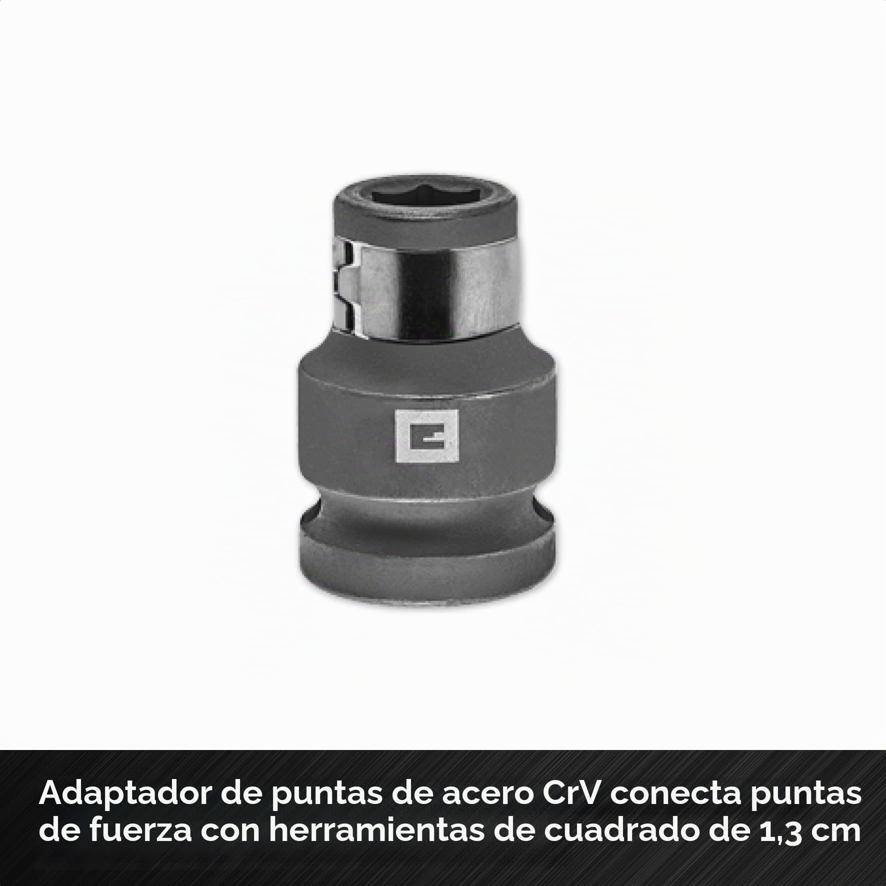 Juego de vasos de impacto Einhell original de 32 piezas (18x vasos Kraftbit de 30 mm, 9x vasos de 40 mm, 3x vasos de 80 mm, acero S2 y CrMo, funda de plástico, para automoción)