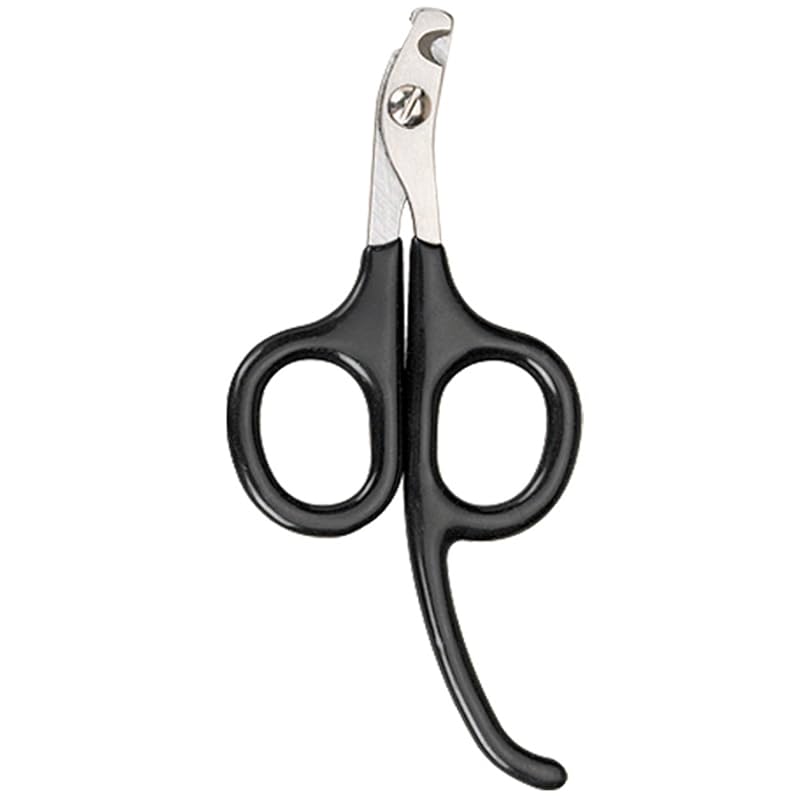Tesoura para cortar unhas de gatos e aves Master Grooming Tools em aço inoxidável com apoio para os dedos – 8,89 cm