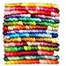 Premium Rainbow Color Embroidery Floss - Cross Stitch Threads - Friendship Bracelets Floss - Crafts Floss - 14 Skeins Per Pack Embroidery Floss,Light Peach Flesh Gradient