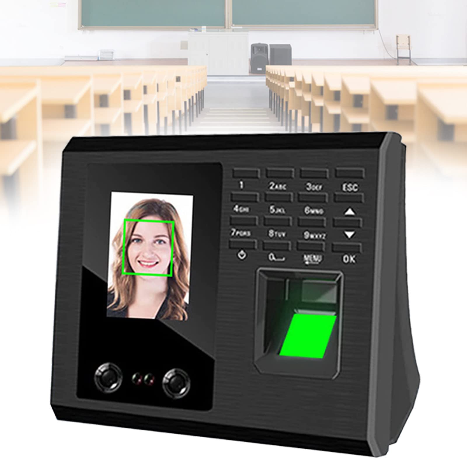 Máquina Inteligente de Control de Asistencia, máquina de Registro y Salida de empleados, Pantalla TFT de 2,4 Pulgadas, Sistema de Registro de Entrada para empleados de pequeñas Empresas