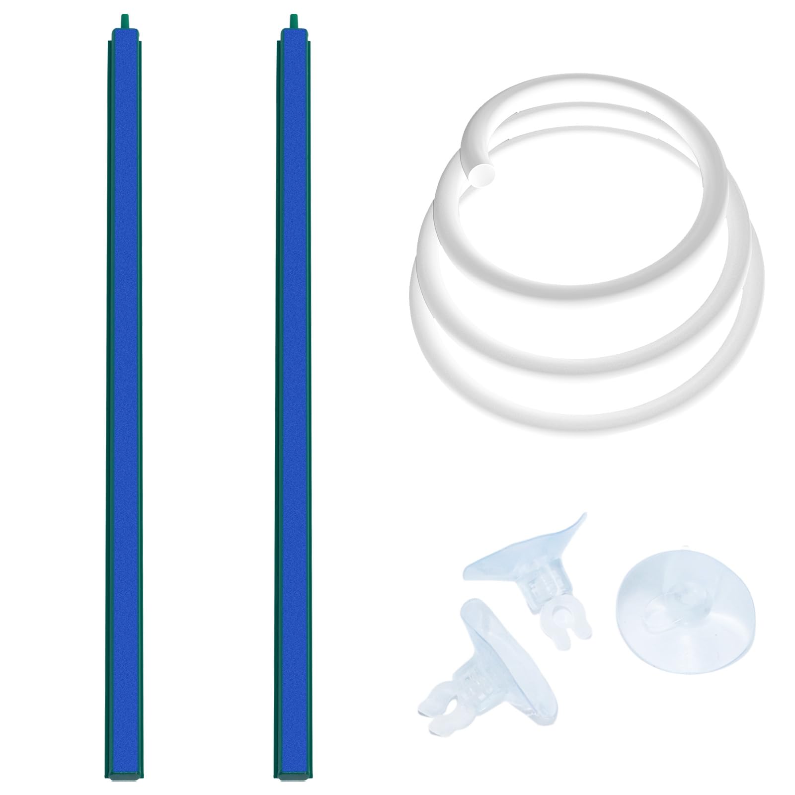 Tube d'air aquarium 3m avec barre de pierre à air Saim 40cm et ventouses de fixation