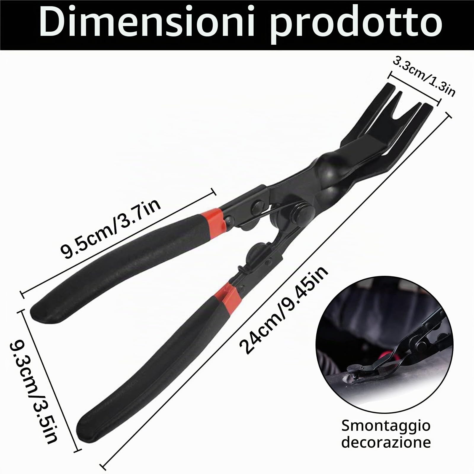 Pinze per Clip Staccare Clip Strumento Rimozione Auto Pinze a Scatto Porta Pannello Rimozione Auto