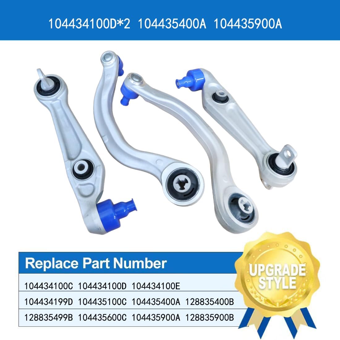 104434100D*2 104435400A 104435900A Front Lower Control Arm Compatible with Tesla MODEL 3 2017-2025 (4Pcs)