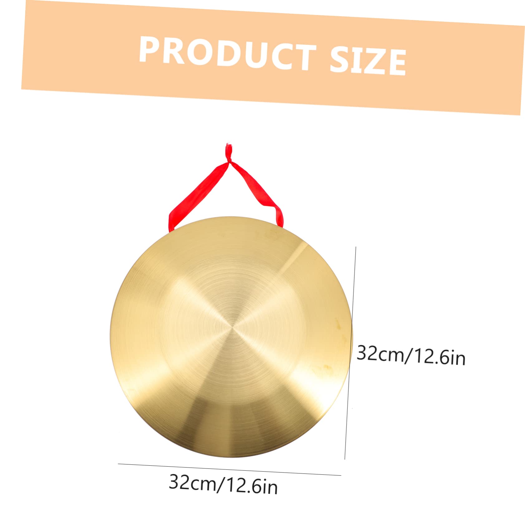 VANZACK Flood Warning Gong Bell Handheld Gong Instrument Boys and Girls Rhythm Toy Musical Party Props Percussion Accessories