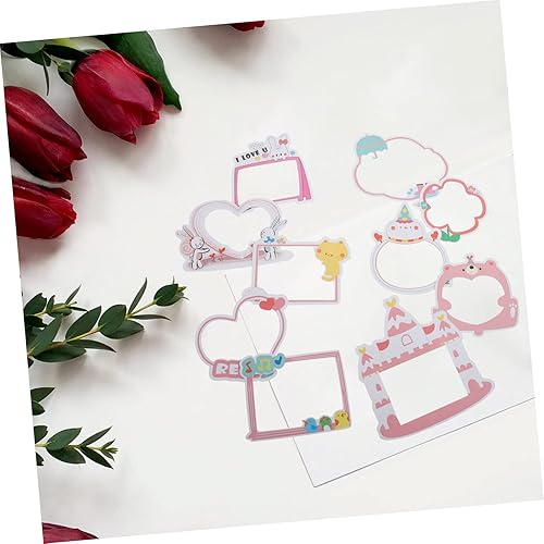Miniatura 9 de LIFKOME 100 Sheets Photo Frame Stickers Picture Frame Sticker Craft Decorative Sticker Photo Corners Self Adhesive Phone Case Stickers The Album
