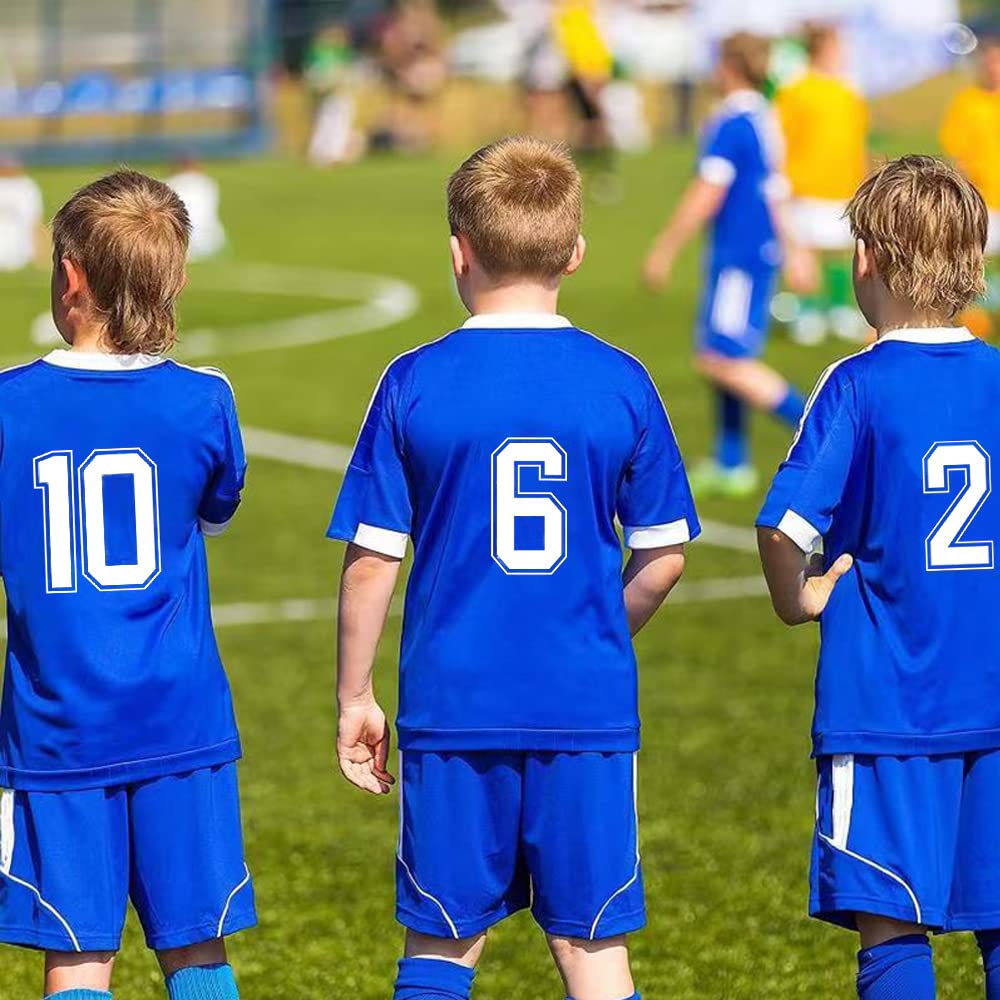 Heat Transfer Letters & Numbers - 10 Sheets With 280 Pieces For DIY T-Shirts