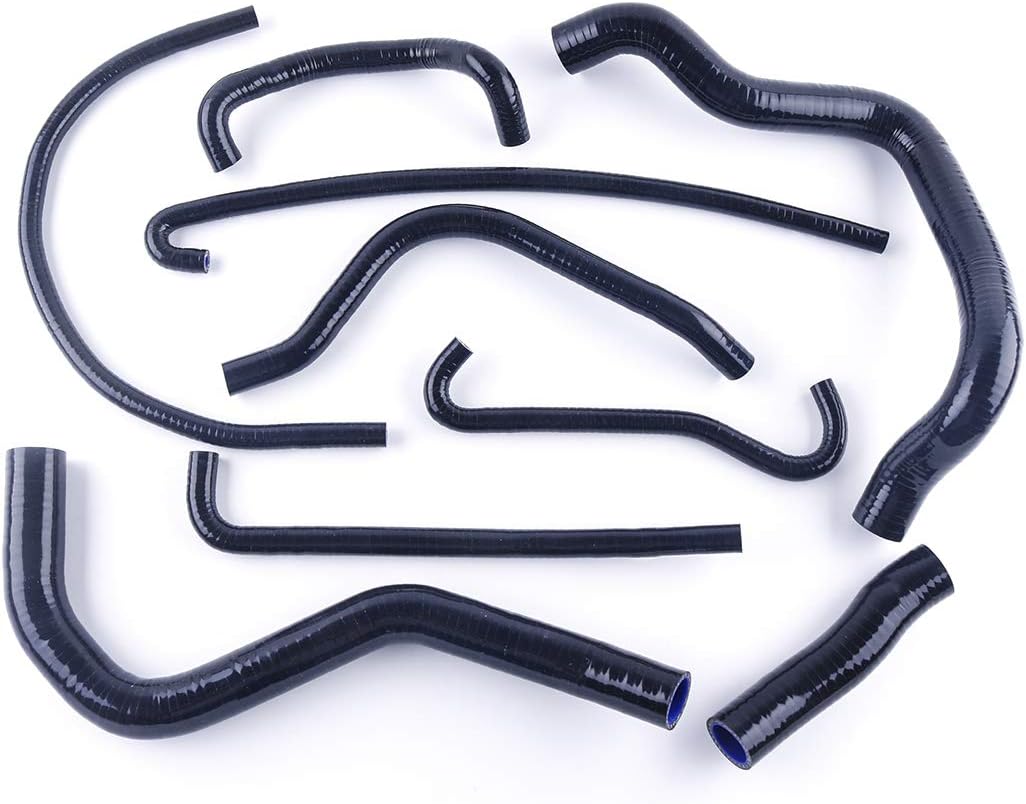 3 Layer 4.5mm Performance Radiator Hose Kit For 2004 2005 Suzuki GSXR600 GSXR750 GSXR 600 750 (Black)