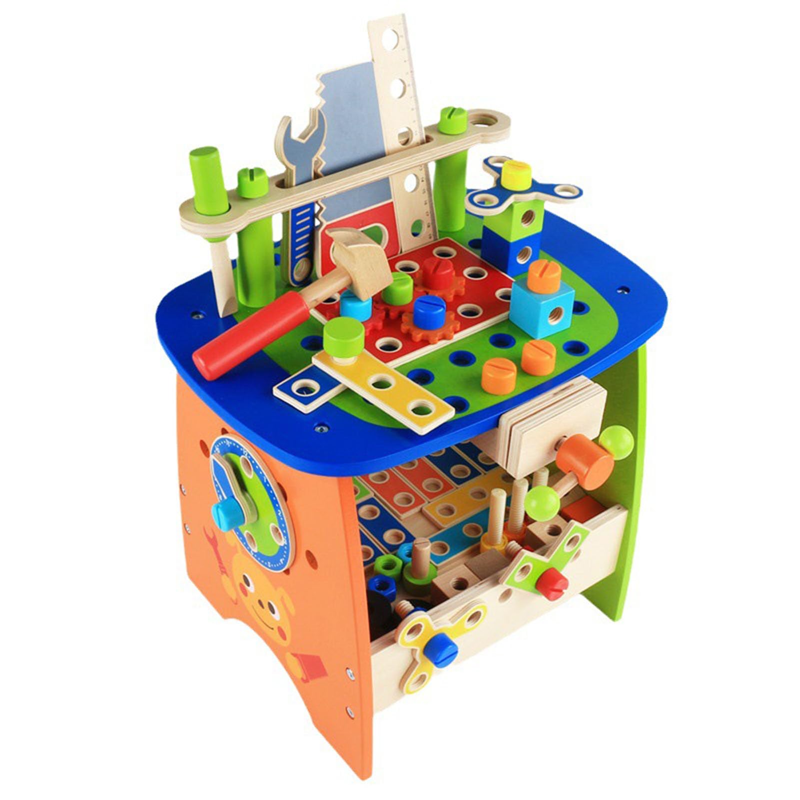 Holz-Werkbank-Spielzeug für Kinder, DIY-Reparaturwerkbank