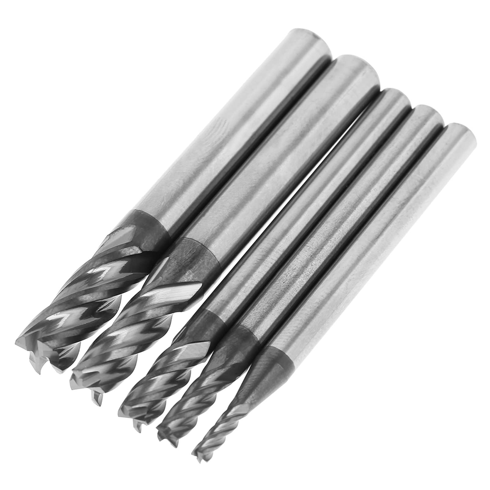 5 sztuk narzędzi do cięcia młynka, 4 frezy Proxxon, frezy z twardego metalu 1, frez trzpieniowy czworokątny, frez trzpieniowy, flet, frez z węglika wolframu