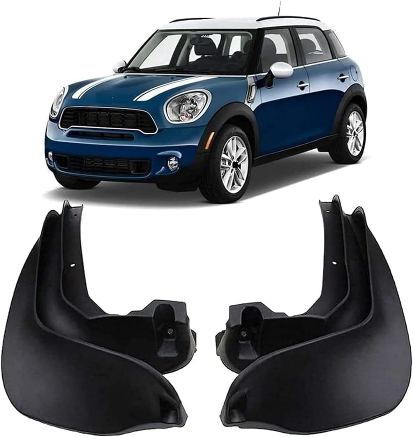ZanLIn Car mudguard suitable for Mini Cooper Countryman R60 2008-2017, Mud Flaps Splash Guards Replacement Decorative Mudguard Wheel Baffle Protection