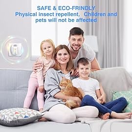 Upgraded Ultrasonic Repeller & Insect Indoor Repeller,Ultrasonic and Repellent for Roach,Rodent,Mouse,Bugs,Mosquito,Mice,Spider,Ant,3 Mode Switching,6 Packs