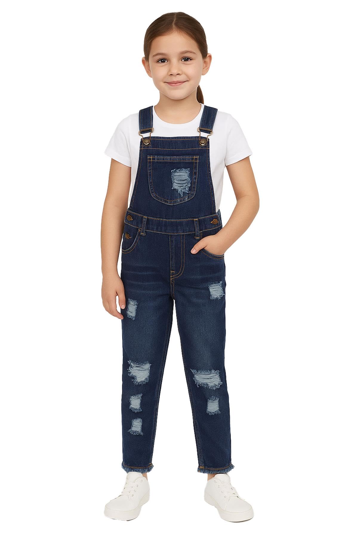 Dungaree niña denim para días de parque y colegio en entretiempo 8