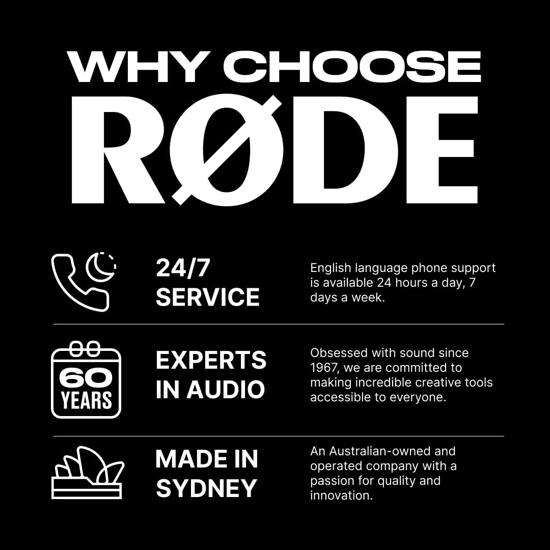RØDE Wireless Micro, Microphone sans Fil Compact, Deux micros avec boîtier de Charge pour l’Enregistrement vidéo sur Smartphone et la création de Contenu, USB-C (Noir)