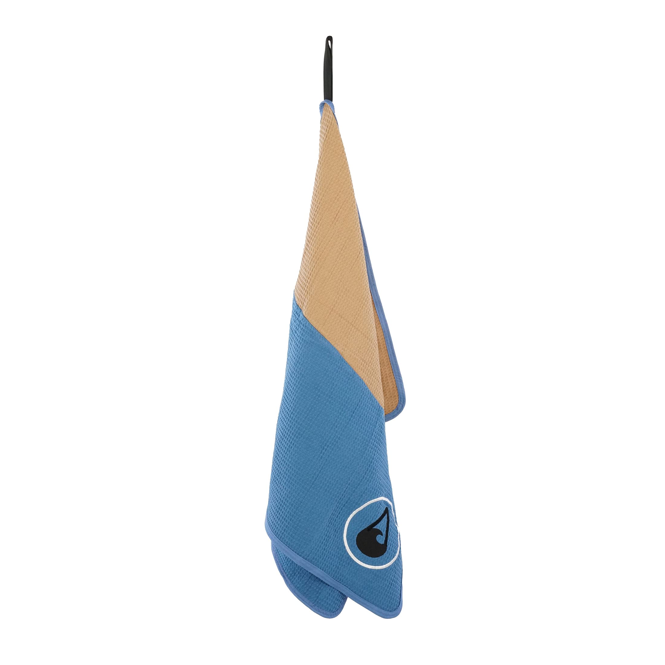 WAVE HAWAII Travel-Badeponcho Gr. L-XL 171-199cm & Reisehandtuch 130 x 80cm, Lighd, 100% Baumwolle, hochwertige Qualität, robust, Schlaufe, leicht, Strand, Urlaub, Outdoor, Camping, Vanlife