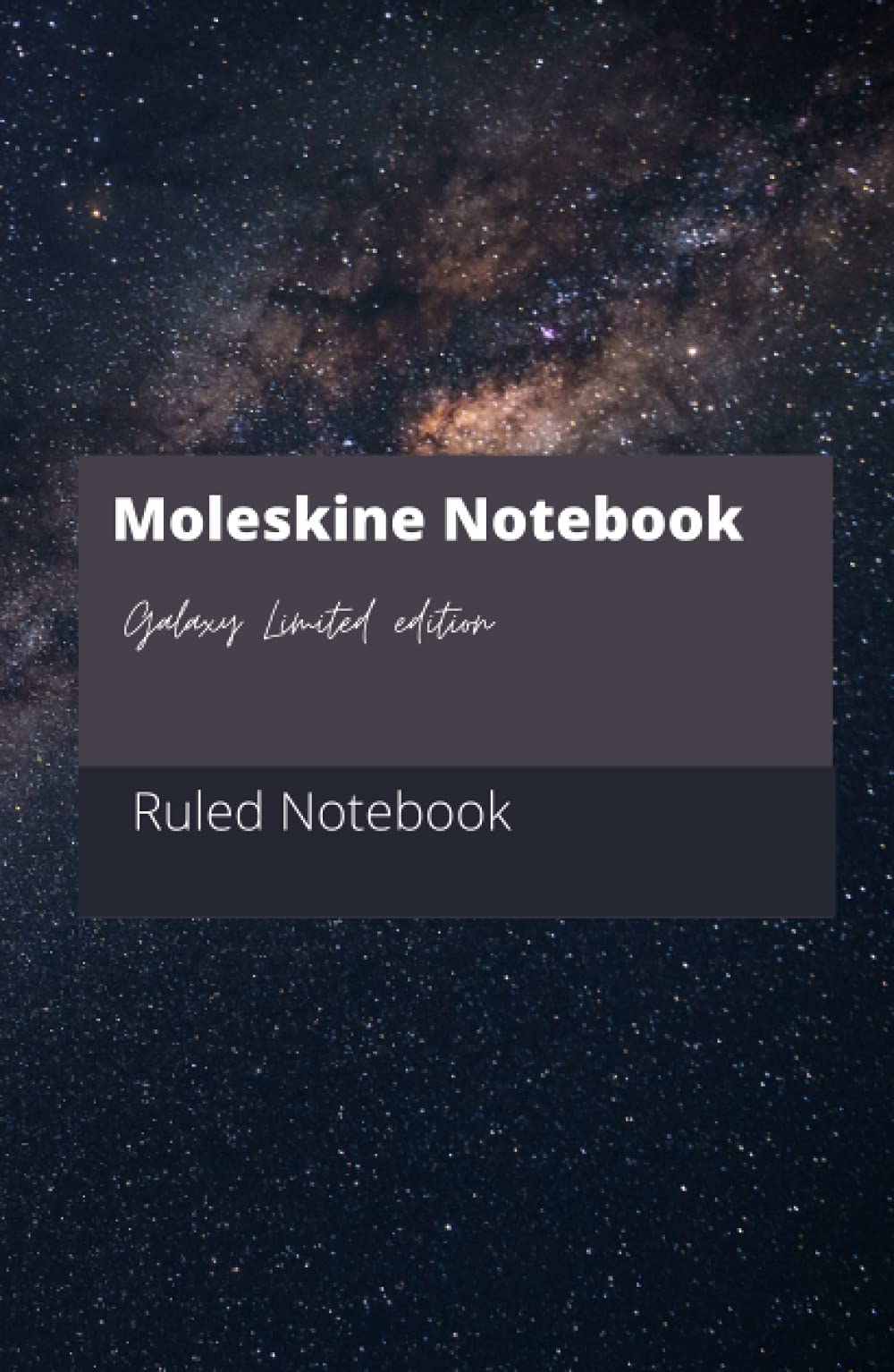 Moleskine Limited Edition Galaxy Notebook: Hard Cover, Large (5.5"x8.5"), Ruled/Lined, Galaxy Blue, 196 Pages