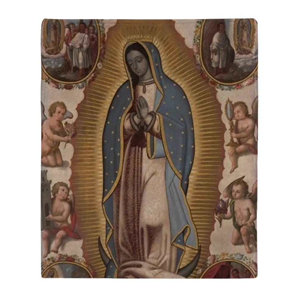 Coperta in Pile Vergine di Guadalupe. Artico,80"x60"