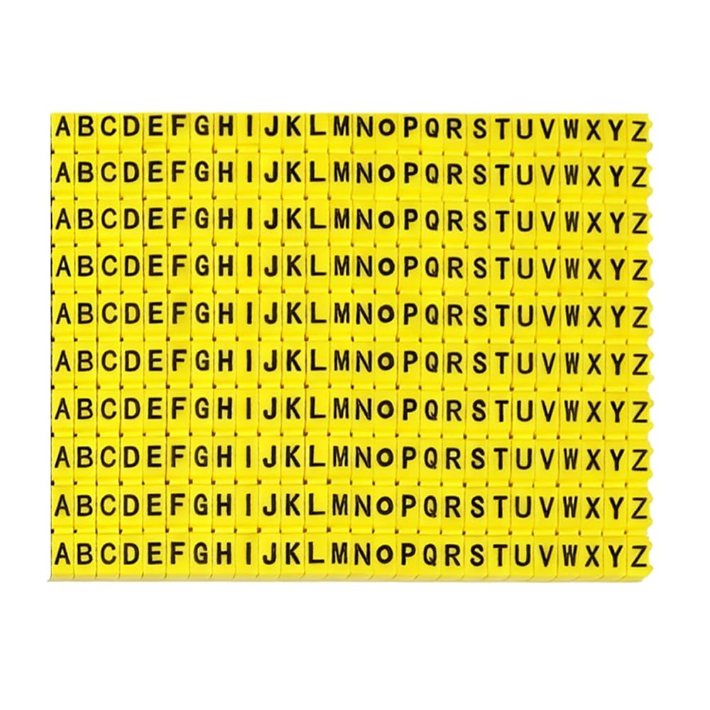 Generico Kit di numerazione Cavi, marcatori di Cavi elettrici con Set di Numeri e Lettere (0-9 A-z)