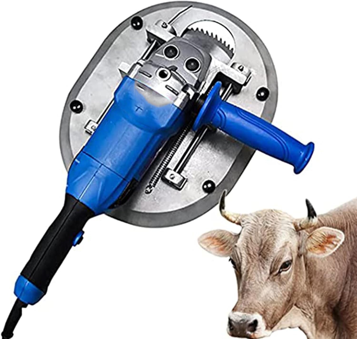 Disinnesco Elettrico 1700W 220V per Bovini, Lama Acciaio Rapido Professionale, Design a Doppia Impugnatura Sicura per Rimozione Corna Bovini Ovini Caprini, Attrezzo Fattoria Veterinario