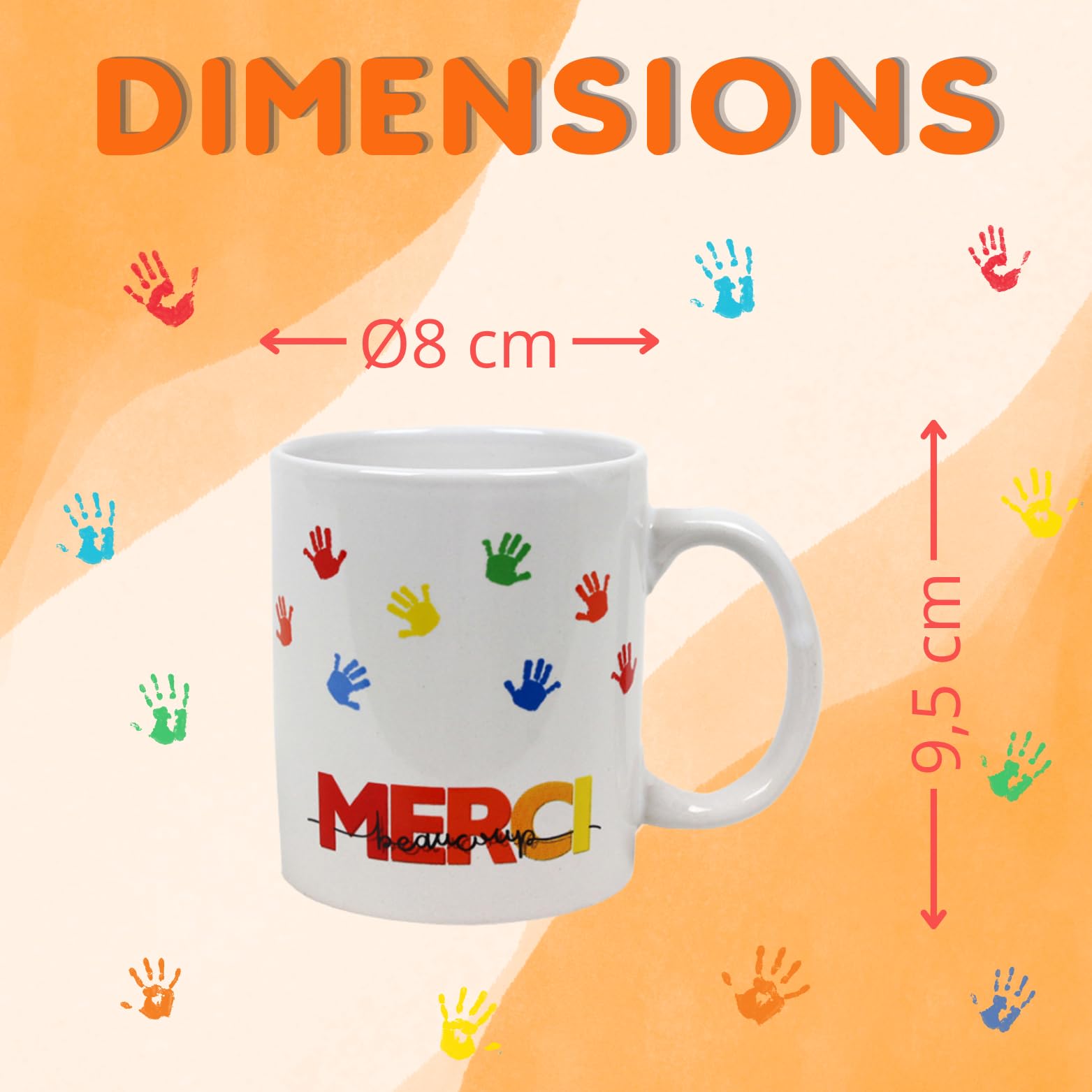 Tasse garnie d'un assortiment de 20 chocolats KINDER, DAIM, MILKA, CELEBRATIONS | Cadeau pour les maîtresses, maîtres, ATSEM, nounous, collègues, soignants