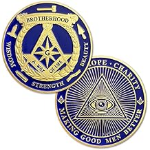 Masonic Challenge Coin Blue Lodge Freemasonry Coin