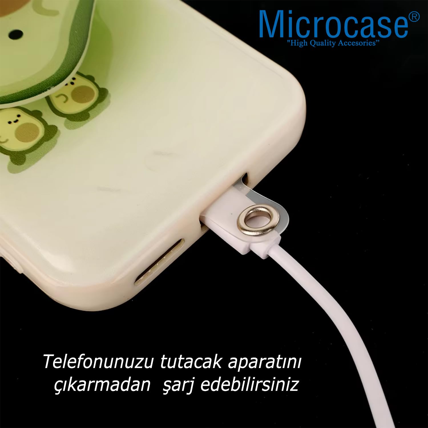 Microcase Telefon İp Askılıklar için Plastik Tutacak Bağlantı Parçası Şeffaf-AL4831 5 Adet