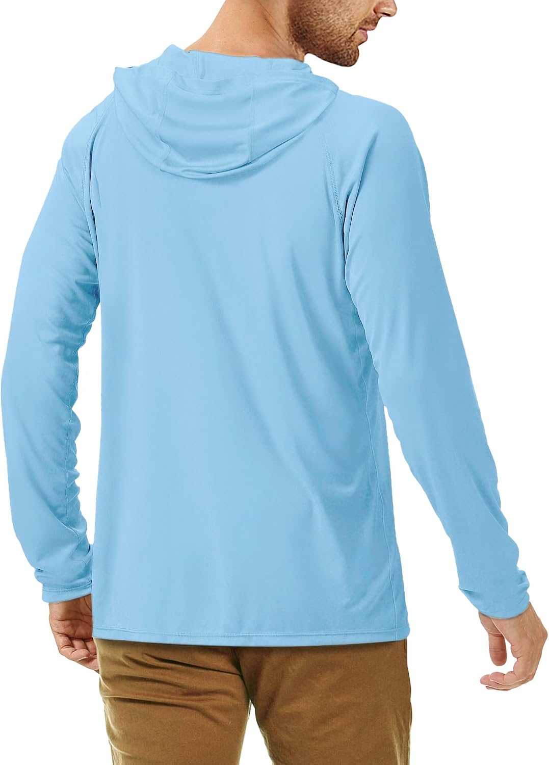 Roadbox UPF 50+ Fishing Shirts for Men, Long Sleeve UV Sun Protection Hoodie, Outdoor Hiking Running Swimming Rash Guard thumbnail