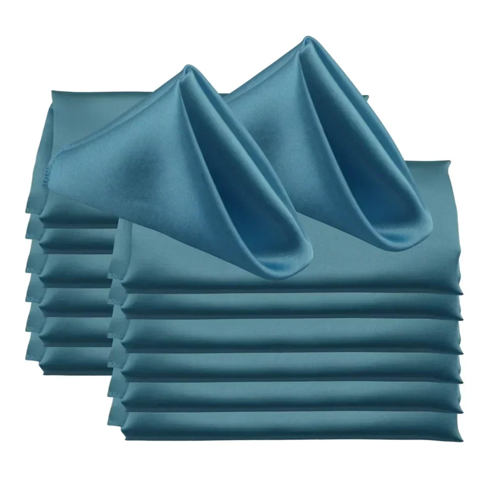 Cloth Napkins 60pcs 48x48cm 19inch Square Satin Napkins For Wedding Party Decors Soft Cloth Dinner Napkin Restaurant